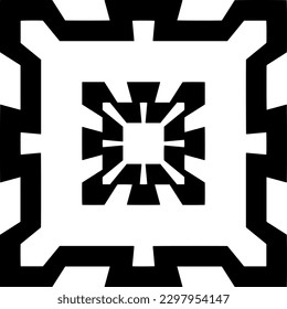 Geometric pattern.  Black and white pattern for web page, textures, card, poster, fabric, textile.
