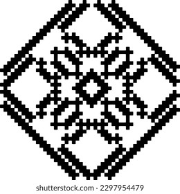 Geometric pattern.  Black and white pattern for web page, textures, card, poster, fabric, textile.
