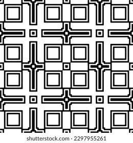 Geometrisches Muster.  Schwarz-Weiß Muster für Webseiten, Texturen, Karten, Poster, Stoff, Textilien.