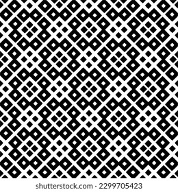 Geometric pattern.  Black and white pattern for web page, textures, card, poster, fabric, textile.