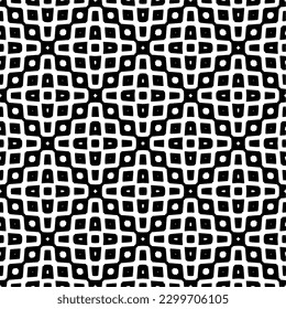 Geometric pattern.  Black and white pattern for web page, textures, card, poster, fabric, textile.