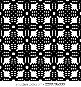 Geometrisches Muster.  Schwarz-Weiß Muster für Webseiten, Texturen, Karten, Poster, Stoff, Textilien.