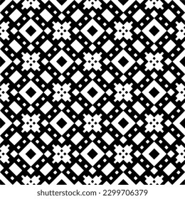 Geometrisches Muster.  Schwarz-Weiß Muster für Webseiten, Texturen, Karten, Poster, Stoff, Textilien.