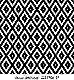Geometric pattern.  Black and white pattern for web page, textures, card, poster, fabric, textile.