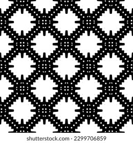 Geometric pattern.  Black and white pattern for web page, textures, card, poster, fabric, textile.