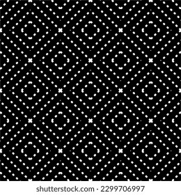 Geometric pattern.  Black and white pattern for web page, textures, card, poster, fabric, textile.