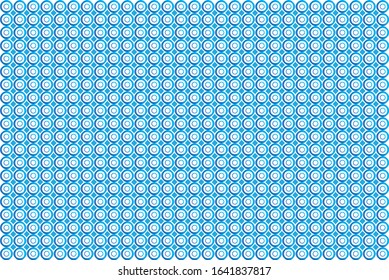 geometric pattern in blue color with round shep