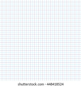 The geometric pattern of blue lines. school notebook sheet. The grid of lines.