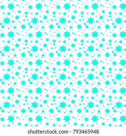 geometric pattern  with blue stars