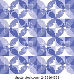 Geometrisches Muster in Blautönen. Ideal für Hintergründe und Texturen
