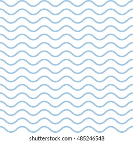geometric pattern with blue waves on a white background.