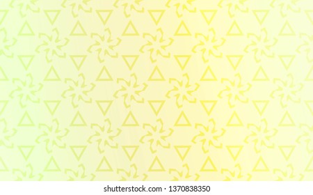 Geometric pattern with Blur Sweet Dreamy Gradient Color Background. For Your Graphic Invitation Card, Poster, Brochure. Vector Illustration