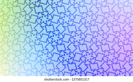 Geometric pattern with Blur Sweet Dreamy Gradient Color Background. For Your Graphic Invitation Card, Poster, Brochure. Vector Illustration