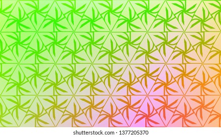 Geometric pattern with Blur Sweet Dreamy Gradient Color Background. For Your Graphic Invitation Card, Poster, Brochure. Vector Illustration