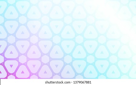 Geometric pattern with Blur Sweet Dreamy Gradient Color Background. For Your Graphic Invitation Card, Poster, Brochure. Vector Illustration