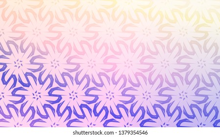 Geometric pattern with Blur Sweet Dreamy Gradient Color Background. For Your Graphic Invitation Card, Poster, Brochure. Vector Illustration