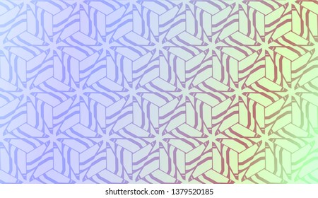 Geometric pattern with Blur Sweet Dreamy Gradient Color Background. For Your Graphic Invitation Card, Poster, Brochure. Vector Illustration