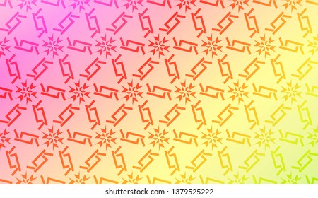Geometric pattern with Blur Sweet Dreamy Gradient Color Background. For Your Graphic Invitation Card, Poster, Brochure. Vector Illustration