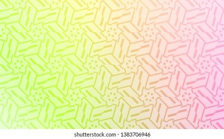 Geometric pattern with Blur Sweet Dreamy Gradient Color Background. For Your Graphic Invitation Card, Poster, Brochure. Vector Illustration
