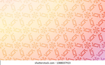 Geometric pattern with Blur Sweet Dreamy Gradient Color Background. For Your Graphic Invitation Card, Poster, Brochure. Vector Illustration