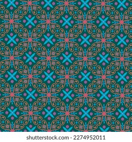Geometric Pattern. boho vector background. Vintage abstract seamless pattern. Mandala pattern