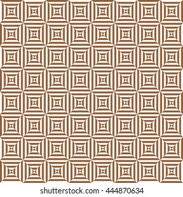 Geometric pattern with brown and white diamonds
