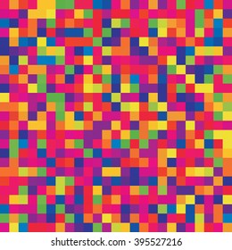 Geometric pattern for business presentations or web template banner flyer. Seamless. Vector illustration. Yellow, pink, blue, red,  green colors. 