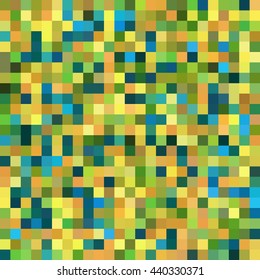 Geometric pattern for business presentations or web template banner flyer. Seamless. Vector illustration. Yellow, orange, green colors. 