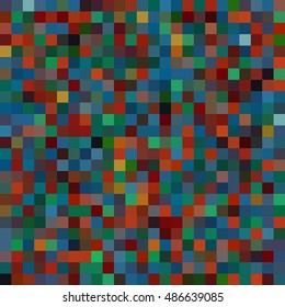 Geometric pattern for business presentations or web template banner flyer. Seamless. Vector illustration. Autumn-colored. Brown, green, blue, orange colors. 