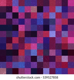Geometric pattern for business presentations or web template banner flyer. Seamless. Vector illustration. Pink, purple, blue, black colors. 