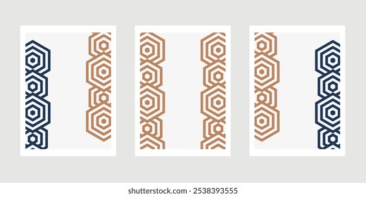 O padrão geométrico pela forma hexágono . Plano de fundo de vetor contínuo. com cor suave