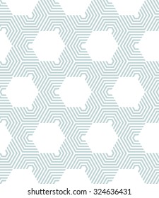 The geometric pattern by lines, stripes. Seamless vector background. White and blue texture.