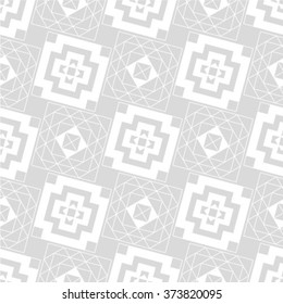 The geometric pattern by rhombuses. Seamless vector background. Gray and white texture