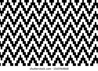 The geometric pattern by stripes . Black white vector background. Black and white texture. Graphic modern pattern.
