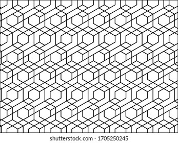 The geometric pattern by stripes . Black white vector background. Black and white texture. Graphic modern pattern.
