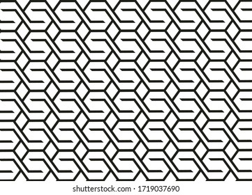 El patrón geométrico por rayas . Fondo vectorial blanco negro. Textura en blanco y negro. Diseño moderno gráfico.

