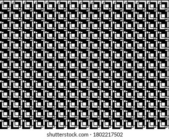 Das geometrische Muster nach Streifen. schwarz-weißer Vektorhintergrund. Schwarz-Weiß-Textur. Grafisches modernes Muster.
