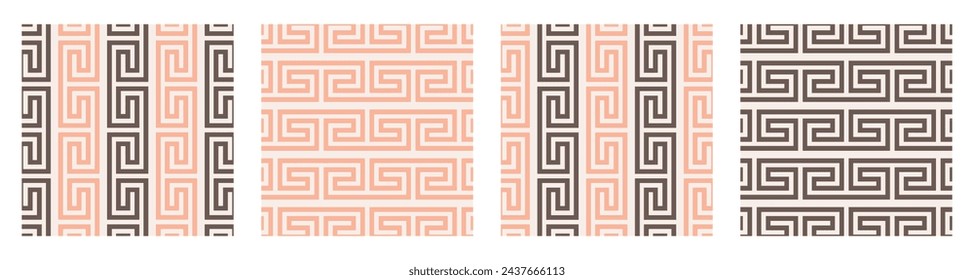 Das geometrische Muster nach Streifen. Nahtloser Vektorhintergrund. mit weicher Farbe