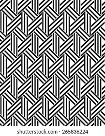 The geometric pattern by stripes . Seamless vector background. Black texture.