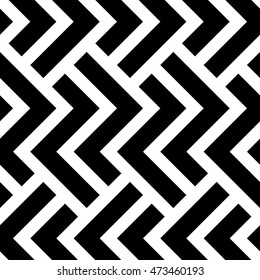 The geometric pattern by stripes . Seamless vector background. Black and white texture. Graphic modern pattern.