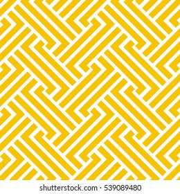 The geometric pattern by stripes . Seamless vector background. Yellow, gold texture