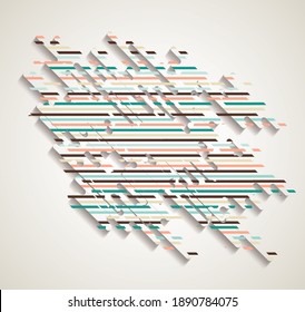 Geometric pattern, can be used for brochures, banners, placards, posters, flyers.