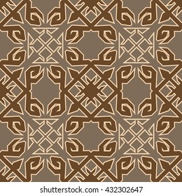 The geometric pattern of the carpet, tiles, curtains and interior. Saved in swatches.