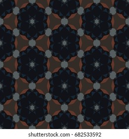 Geometric pattern for ceramic tile, surface design, textiles, printing, wallpaper.The endless texture with abstract stars.