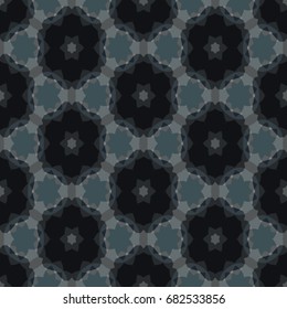  Geometric pattern for ceramic tile, surface design, textiles, printing, wallpaper.The endless texture with abstract stars.