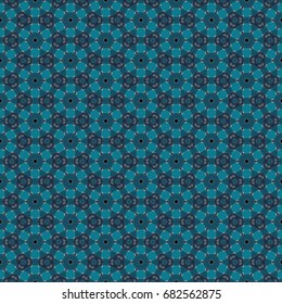 Geometric pattern for ceramic tile, surface design, textiles, printing, wallpaper.The endless texture with abstract stars.