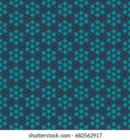 Geometric pattern for ceramic tile, surface design, textiles, printing, wallpaper.The endless texture with abstract stars.