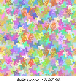 Geometric pattern "chicken foot", bars, strips, strokes, seamless fashion trend pattern. For the design and decoration background, wallpaper, packaging, fabrics, textiles.