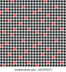 Geometric pattern "chicken foot", seamless fashion trend pattern. 