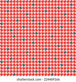 Geometric pattern "chicken foot", seamless fashion trend pattern.